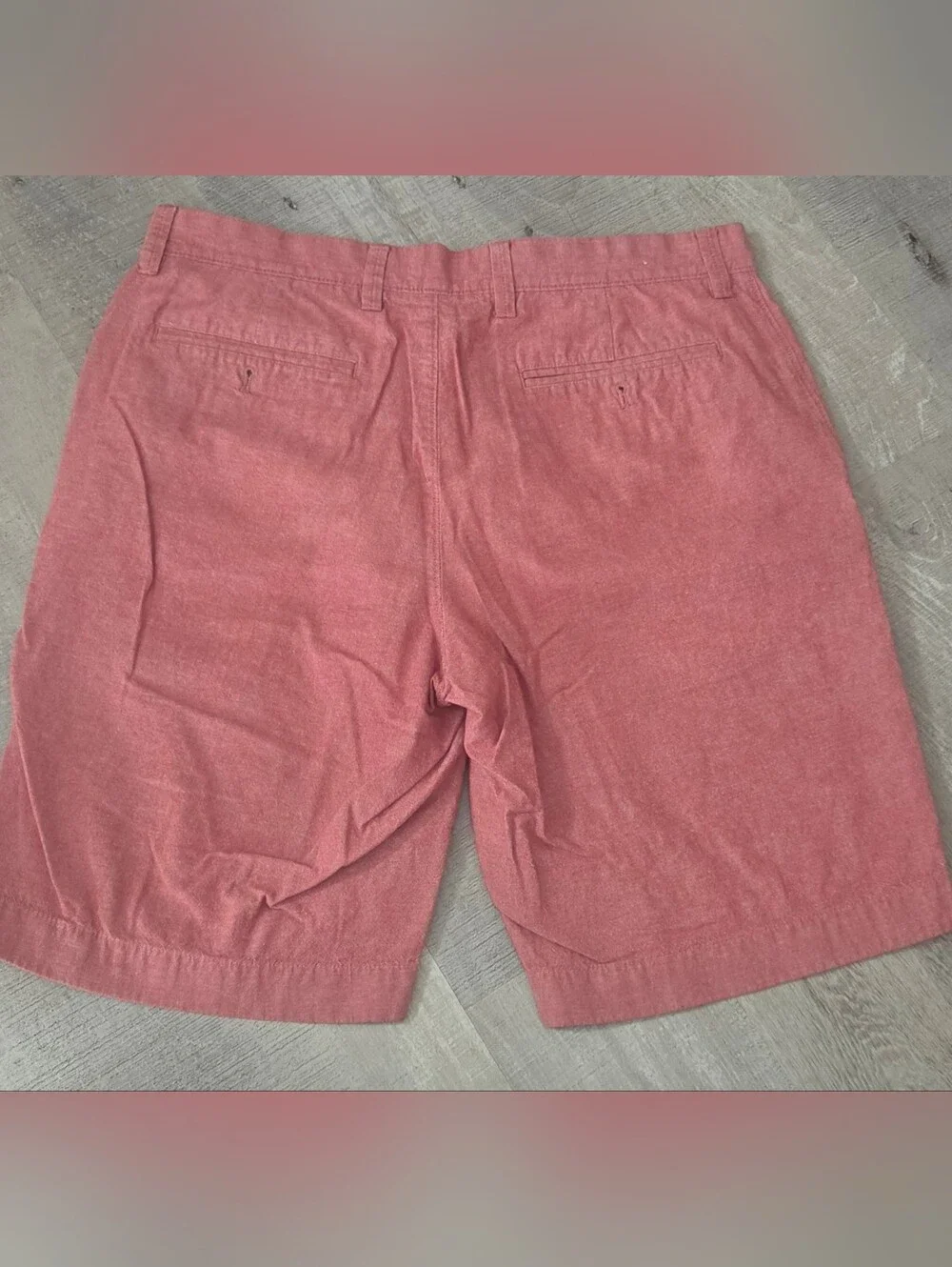 J.CREW Men's Rivington Flat Front Red Chino Shorts 100%Cotton size 33